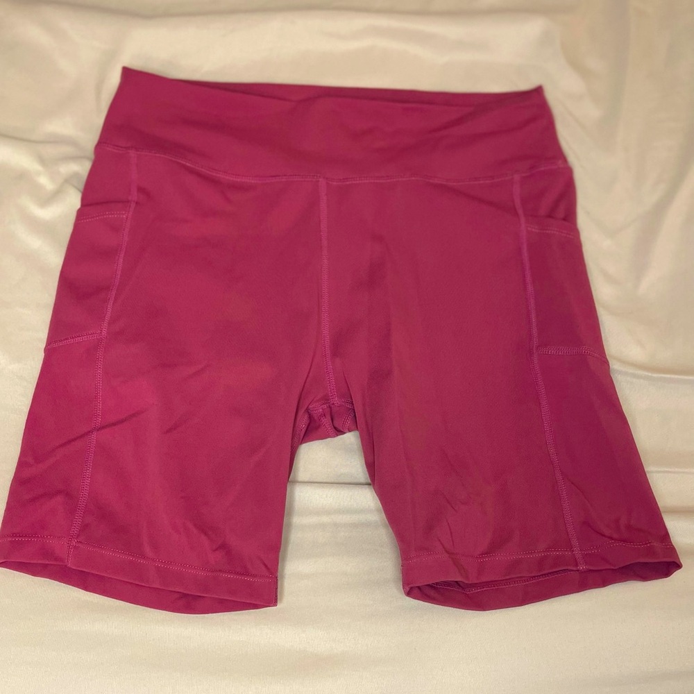 Lianshp Womens High Waist Yoga Shorts Tummy Control Athletic